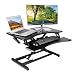 Produktbild Kranich Höhenverstellbarer Schreibtisch Sit-Stand Workstation, Steharbeitsplatz Sitz-Steh-Schreibtisch, Stand-up-Computerschreibtisch Schwarz