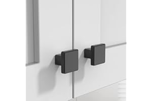 Amerdeco 10 Stück Möbelknöpfe Schrankknöpfe Schwarz Schubladenknöpfe Knauf Für Schrank Türknauf Kommodenknöpfe Schrankknöpfe