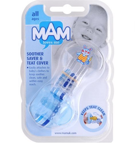 Mam Soother Saver With Teat Cover Pink