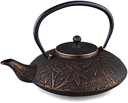MAOCI cast iron teapot Sakai 1.2L (black-gold)
