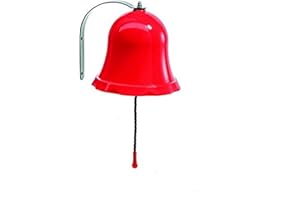 GARTENPIRAT Cloche Jouet en métal pour Maison de Jeux d'enfant - Couleur : Rouge