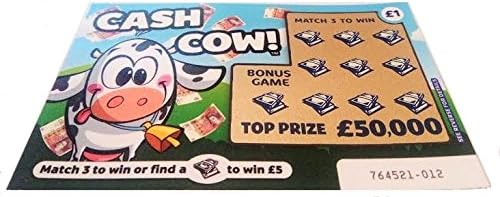 Fake Joke Scratch Cards - Fake Parking Tickets - Fake Pregnancy - Free Delivery (2 Cash Cow Cards)