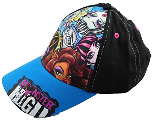 Official Girls Monster High Hat Kids Baseball Cap (54cm (age 8-14), Blue)