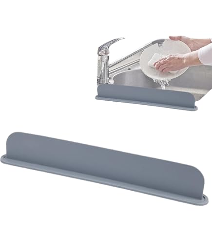 Set 6 Paraspruzzi Per Lavello In PVC Trasparente Con Ventose, Antischizzo Per Cucina E Bagno, Facile Da Pulire