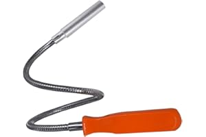 HARDK Flexible Magnetic Grabber Pickup Tool - 23-1/2" 8LB Bend-It Magnet Snake Pick-Up Sweeper Bendable Retriever Stick | Gifts for Men Christmas Useful for Hard-to-Reach,Sink Drains Mechanic Automotive