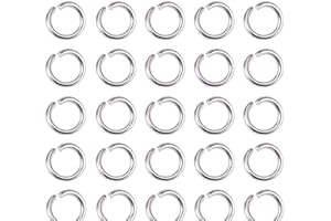 Angel Malone ® Super Strong Steel Jump Rings Jewellery Making Findings - UK Seller (100pcs 6mm x 1mm)