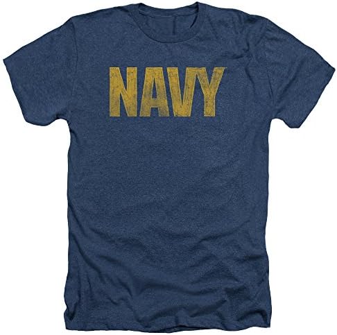 Navy US Logo Mens Heather Shirt 2X