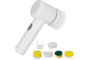 VIAFEXNA Drahtloser elektrischer Reinigungsbürstenset, Hausarbeit, Küche, Geschirrspülen, Badewanne, Fliesen, Professionelle Reinigungsbürste (ohne Batterien ausgestattet)