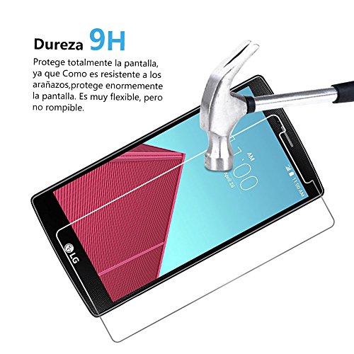  3-Pack  LG G4 Cristal Templado Protector de Pantalla  Nazzamo LG G4 Templado Vidrio Protector de Pantalla  Ultra-trasparente   Sin Burbujas   Resistente a Ara  azos 