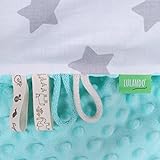 LULANDO Babydecke Kuscheldecke Krabbeldecke (80×100 cm). Super weich und flauschig. Kuschelige Lieblingsdecke für Ihr Baby. - 3