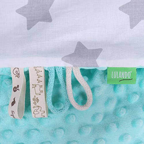 LULANDO Babydecke Kuscheldecke Krabbeldecke (80×100 cm). Super weich und flauschig. Kuschelige Lieblingsdecke für Ihr Baby. - 3