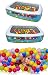 H-Tech Multi-Colored Soft Plastic Ocean Ball Baby Kids Toys Swim Pit Toys Ball Pool (200pcs)
