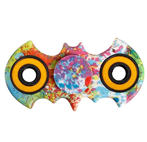 Evermarket New Style Fidget Hand Spinner EDC Focus Anxiety Stress Relief Toy,Camo Multicolful Bat Style Evermarket New Style Fidget Hand Spinner EDC Focus Anxiety Stress Relief Toy,Camo Multicolful Bat Style