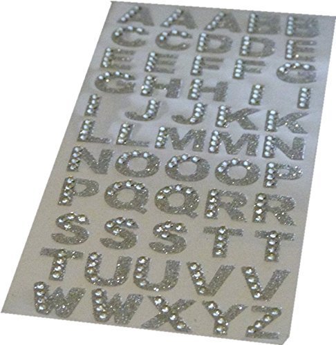 Ardisle ALPHABET SELF ADHESIVE STICK ON DIAMONTE CLEAR GEM CRYSTAL RHINESTONE DIAMANTE
