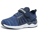  Turnschuhe Kinder Hallenschuhe Jungen Sportschuhe Mädchen Laufschuhe Sneaker Outdoor für Unisex-Kinder 33 EU=34 CN, Blue