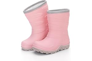 EUXTERPA Thermo Wasserdichte Kinder gummistiefel Anti-Rutsc Mädchen Stiefel Junge Warme Schuhe
