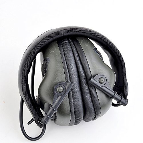 Preisvergleich Produktbild opsmen Elektronischer Gehörschutz Weiche Ohrenschützer Kopfhörer mit AUX Eingang M31 Serie Unterdrückt schädliche Gunshot Noise Verstärkung tiefhängend Sounds, grün