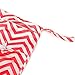 Tinksky Nappy Bag Washable Baby Diaper Wet Dry Bag Tote with Soft Snap Handle (Red)