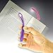 Price comparison product image Clip on LED light for BOOKS or KINDLE *Clips, rotates, bends, tiny & lightweight* PURPLE