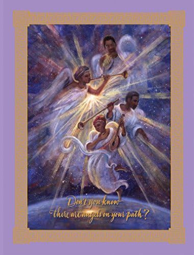Nubian Angels Holiday Cards, 15 Cards and Envelopes by Shades of Color, 5 x 6.75 inches (X15-66)