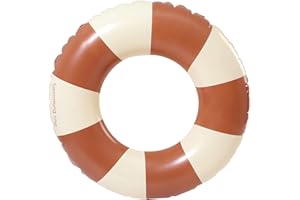 JUNBAOYYDS Anneau de Natation Gonflable Adulte, Anneau de Natation Bouée de Piscine, Bouée Gonflable Rétro Rayée, pour Les Vacances à la Plage et Les fêtes de Piscine