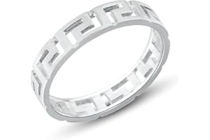 Anellissimo Anello fedina Greca Uomo Donna Argento 925 -