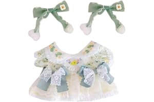 niannyyhouse Vestito per bambola da 20,3 cm, vestito con gonna a fiori, 20 cm, vestiti per bambole (A-1)