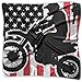 Produktbild USA Flag Dirtbike Motocross Fashion Women Floral Printed Lady Square Scarf Head Wrap Kerchief Neck Satin