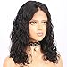 Produktbild Pre Plucked Hairline Lace Front Wigs Water Wave 100% Brazilian Human Hair Glueless Lace Wig with baby Hair Lightly Bleached Knots Wig for Black Women 10 Inch 180% Density Natural Color
