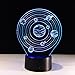 Produktbild DE-3D Nachtlichter -Kreative 3D Illusion Lampe LED Erstaunlich Nachtlichter Planet Acryl Tippen Sie auf Verfärbung Bunte Atmosphäre Neuheit Geschenk Tischleuchten