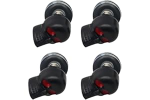 LSGGTIM Totenkopf Schrauben für Nummernschild, 4 Stück Totenkopf Schrauben Motorrad Nummernschild Rahmen Befestigungsschraube Universal 3D Totenkopf Motorradschraube Nummernschild Rahmenschraube,2.5cmx2.5cm