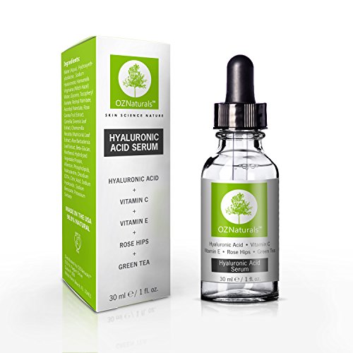 OZ NATURALS–DAS BESTE Hyaluron Säure Serum für die Haut in klinischer Stärke Anti-Aging Serum. Bestes Anti-Falten-Serum mit Vitamin C + Vitamin E – Ein FACELIFT aus der Flasche, wirkt um Ihre Haut mit Feuchtigkeit zu füllen, für das jugendliche strahlende Aussehen. - 5