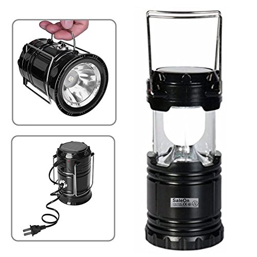SaleOn Lantern LED Solar Emergency Light Bulb With Mobile Charging Facility-024 (Black) RS.229 (75.00% Off) - Amazon