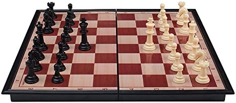 RUNNOW Magnet Chess Set Folding Chessboard 13 Inches