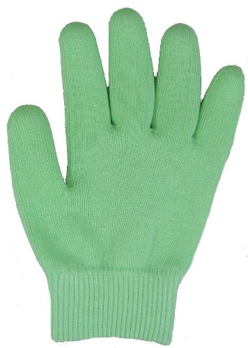 Pair of Moisturising Gel Gloves - Mint Green