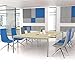 Produktbild NOVA Konferenztisch 320x164cm Ahorn mit ELEKTRIFIZIERUNG Besprechungstisch Tisch, Gestellfarbe:Silber