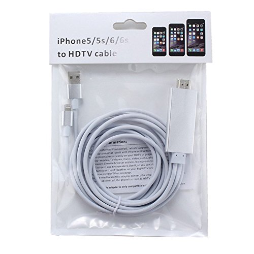 eyeCam EC627 iPhone 6 Lightning auf HDMI-Kabel, vimvip 6.4 ft Lightning MHL zu HDMI Kabel 1080p HDTV Adapter für iPhone 5 5S 6 6S Plus nicht kompatibel iPad mini/air/Pro - 7