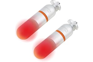 SecurityIng 2Pcs Scuba Dive Strobe Signal Light, Mini Tank Light Night Dive Marker Light, Underwater 150M LED Flashing Safety Light Firefly Beacon Diving Light with AAA Battery -Red