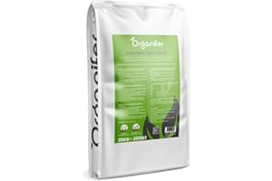 Poudre De Lave Volcanique Naturelle - 20 Kg - 200 M2 - Amendement Minéral À Base De Pierre Volcanique - Pour Jardin, Potager, Sols Et Plantes - Ph 7,6 - Mesuré Au Laser - Organifer