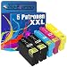 Produktbild PlatinumSerie 5X Tinten-Patrone XXL TE3471 TE3472 TE3473 TE3474 ersetzt Epson Workforce Pro WF-3720DW WF-3720DWF WF-3725DWF | Black Cyan Magenta Yellow