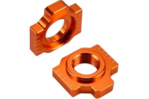 NICECNC Hinterachse Blöcke Kettenversteller Compatible with KTM 690 Duke/Enduro/R,1290 Super Adventure/R/S/T 950 990 1090 1190 Adventure 690 SMC R 19-21,Schraube Einsteller kettenspanner