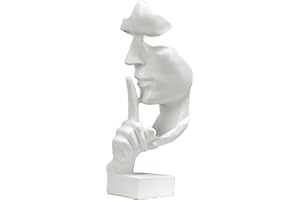 Moaobooh Skulptur Deko，Moderne Minimalistische Abstrakte Skulptur Handwerk Dekoration Wohnzimmer Weinschrank Schlafzimmer Zimmer Dekorationen Büro Dekoration (Weiß)