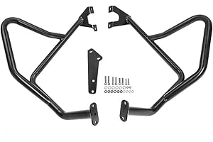 FAYEDENICY Protecteur de chute de cadre de pare-chocs de garde de moteur de barre de Crash de Cage d'autoroute de moto Pour Versys 650 Versys650 KLE650 2015 2016 2017 2018 2019 2020 2021 (Partie supérieure)