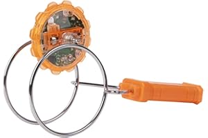 GUANGZHOU Kids Led Light Magnetic Gyro Wheel Hand Spinner Magic Spinning Toy Children Gift Colorful Glowing Gyro Orange