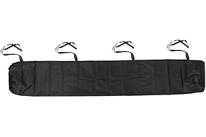 CNANRNANC Funda protectora para toldo, impermeable, protección solar, bolsa de almacenamiento, cubierta para la intemperie, toldo para exteriores, jardín, terraza con cuerda (negro 5 m)