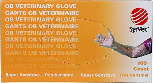NEOGEN IDEAL 043-TA843 698688 Shoulder-Length Veterinary Gloves, 100 Count,, Orange by Neogen Ideal