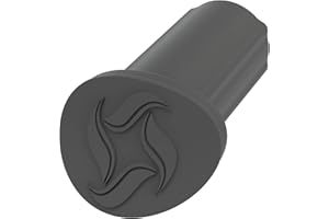 Wundermix - Tapón WunderButton® para el mango del vaso (TM6, TM5, TM Friend) • Recambio para el tapón del mango de Thermomix • Accesorios Thermomix (Gris)