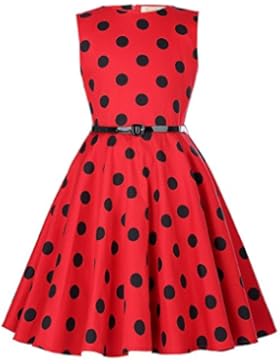 Kate Kasin Maedchen 1950er Vintage Retro Kleid Hepburn Stil Kleid Blumen Kleid