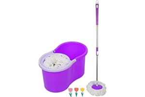 LANTUS Set Clean Mop Spazzole Mop con meccanismo di centrifuga, Secchio e Spalla Spremiagrumi Semplici da Usare, per Pulizia Pavimento