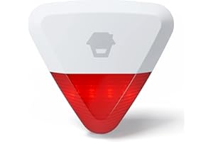 Chuango WS-280 Sirena inalámbrica para Exteriores: Alarma antirrobo con luz estroboscópica roja, Sistema de Seguridad de Alto Rendimiento - Volumen 105 dB - Compatible con Accesorios.